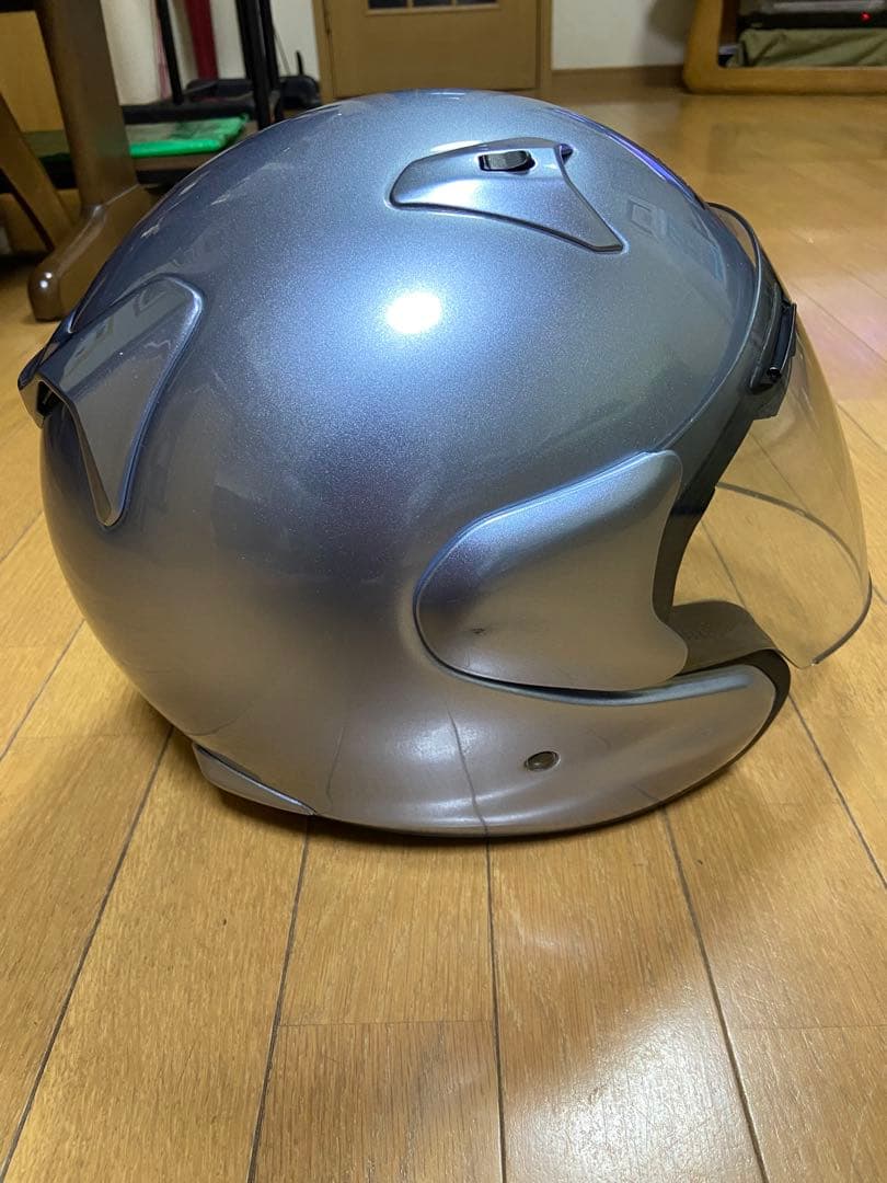 希少 アライジェットヘルメット ＭＺＦ　61.62 ブルーシルバー