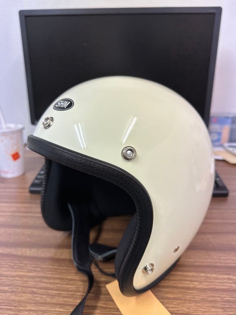 最終値下【新品・未使用・タグ付き】SHM ジェットヘルメット Lサイズ
