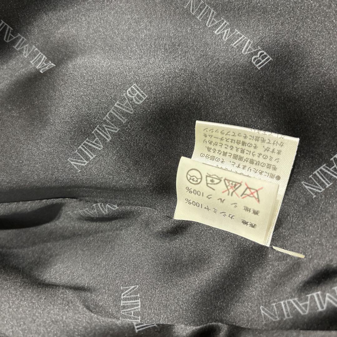 【新品タグ付き】BALMAIN ロングコート カシミヤ100% ブラック 9号