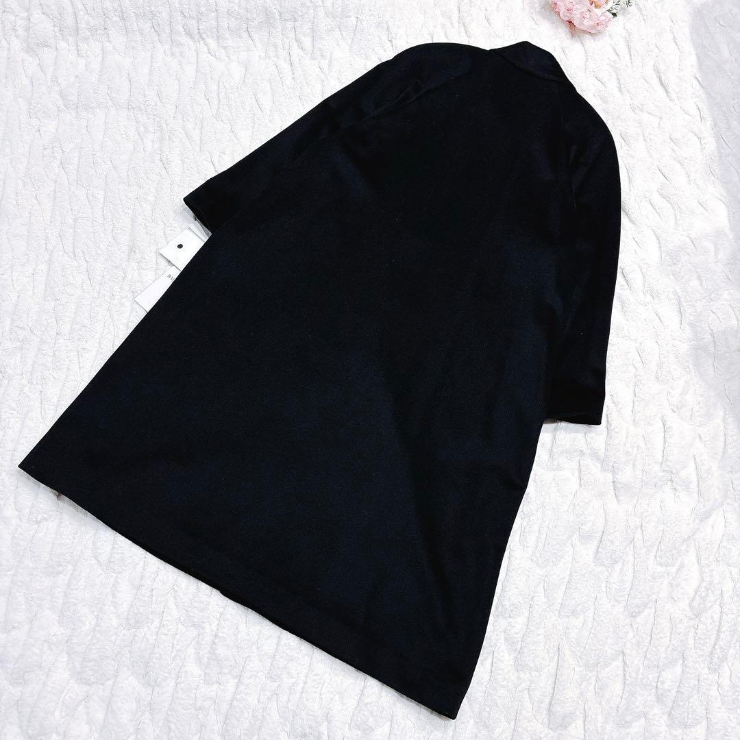 【新品タグ付き】BALMAIN ロングコート カシミヤ100% ブラック 9号