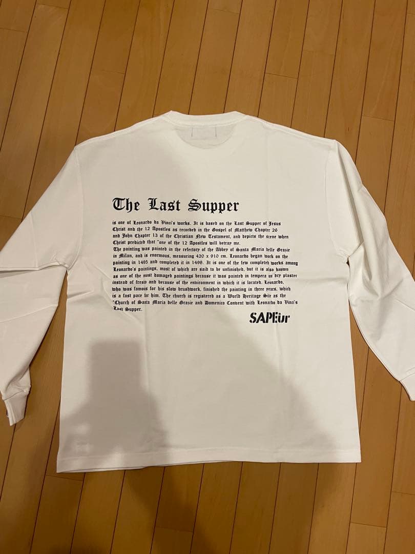 未使用　sapeur ロンT ロングtシャツ　最後の晩餐　長袖カットソー