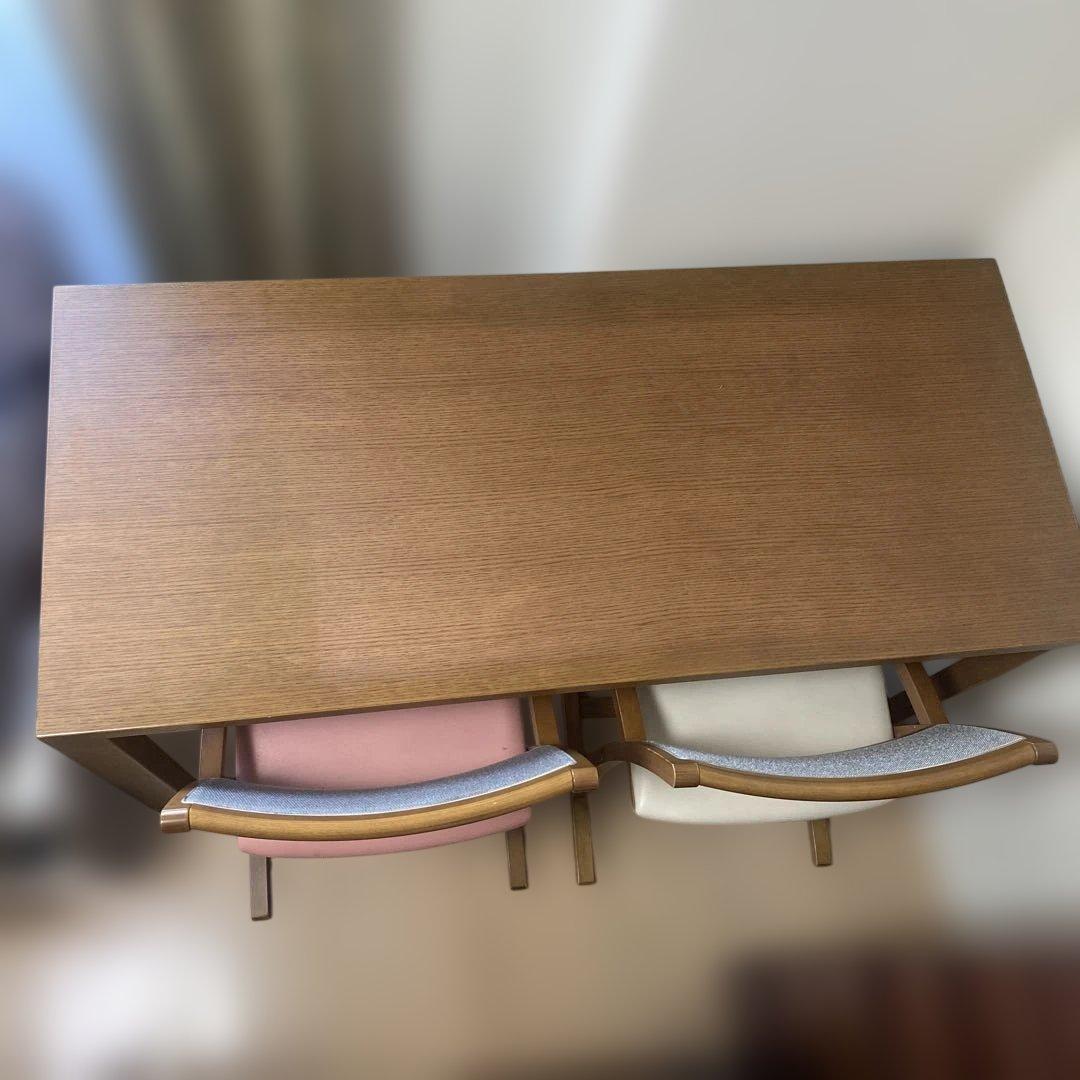 カリモク学習机ボナシェルタ幅広1350mm親子勉強