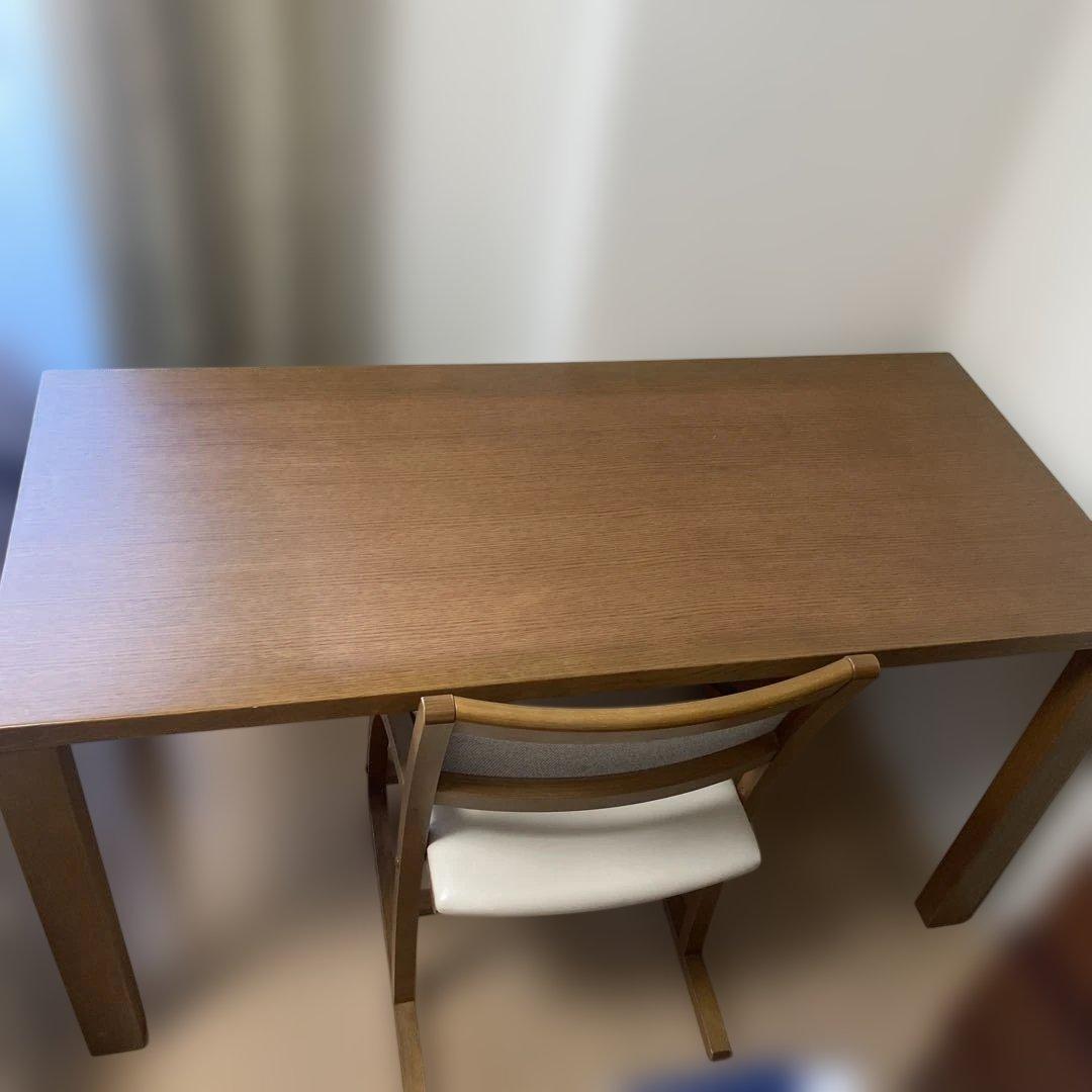 カリモク学習机ボナシェルタ幅広1350mm親子勉強