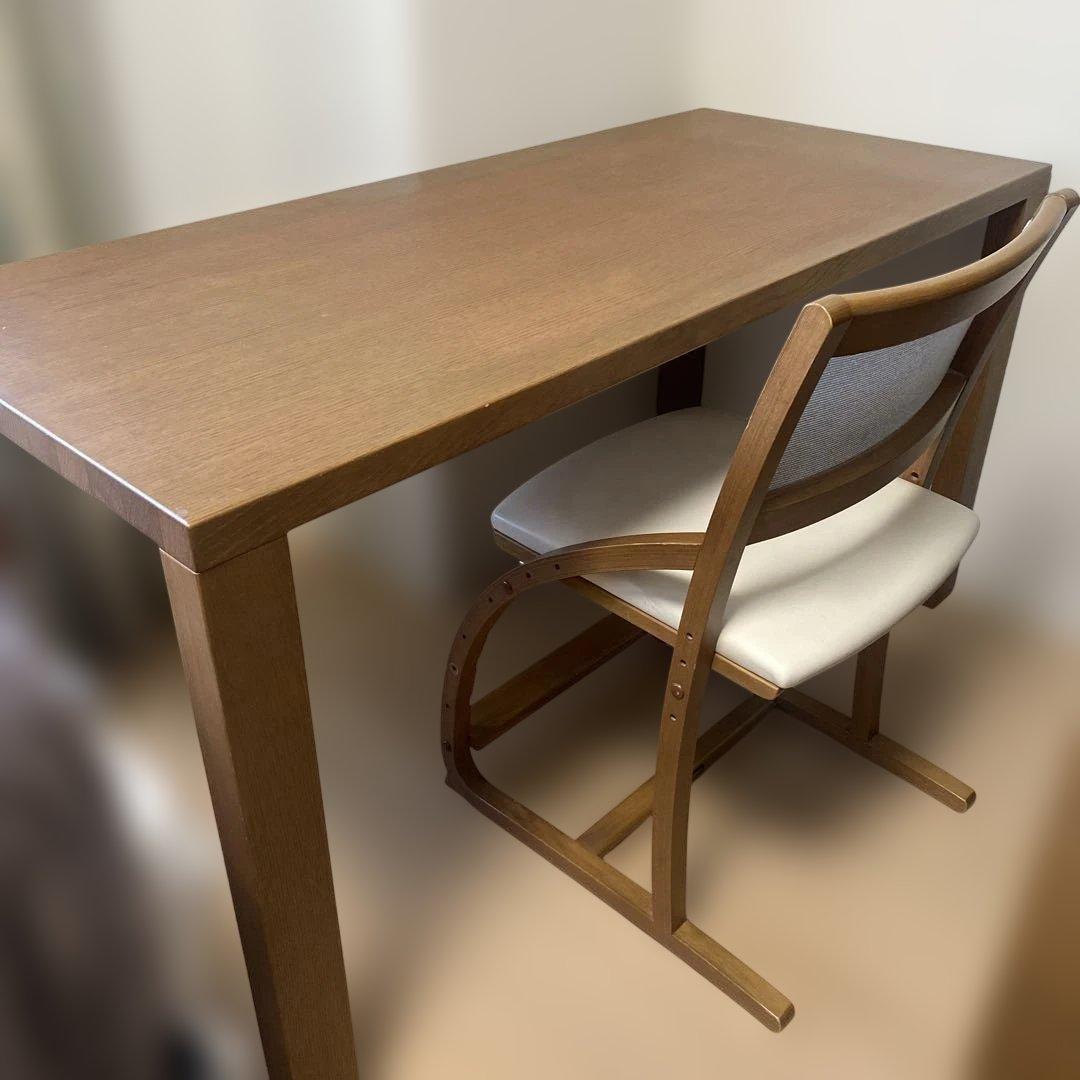 カリモク学習机ボナシェルタ幅広1350mm親子勉強