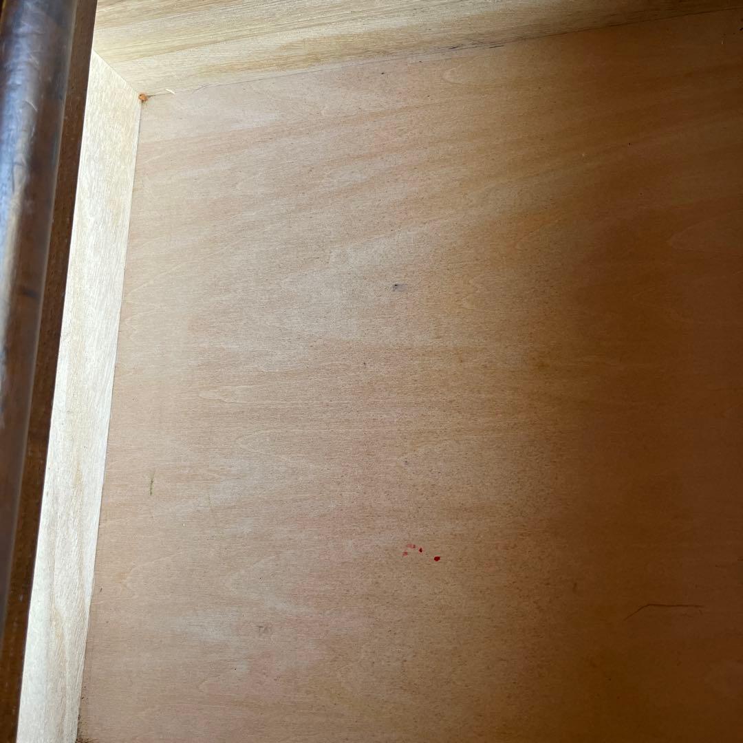 戸塚刺繍　花柄刺繍付き木製キャビネット電話台