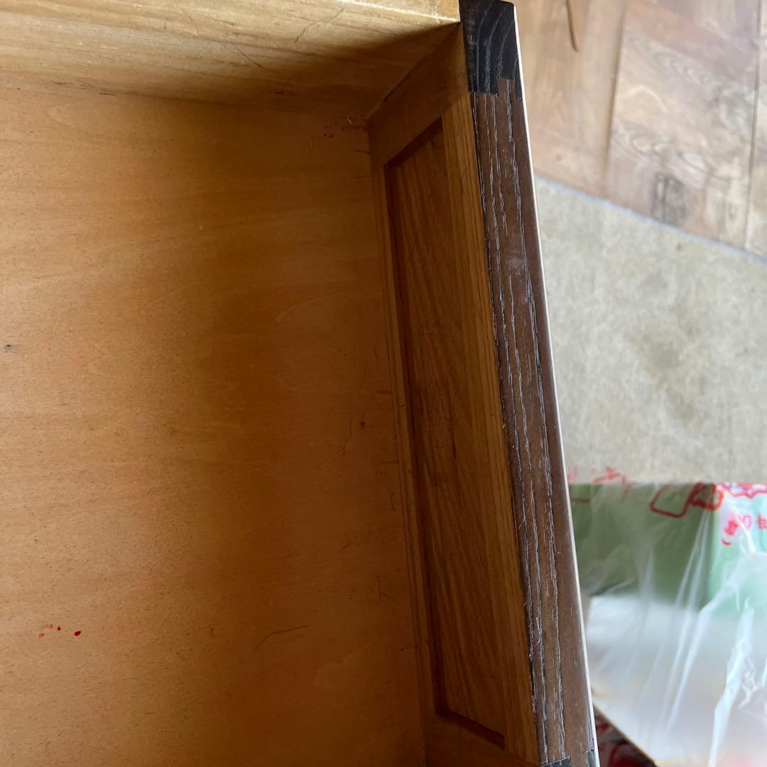 戸塚刺繍　花柄刺繍付き木製キャビネット電話台