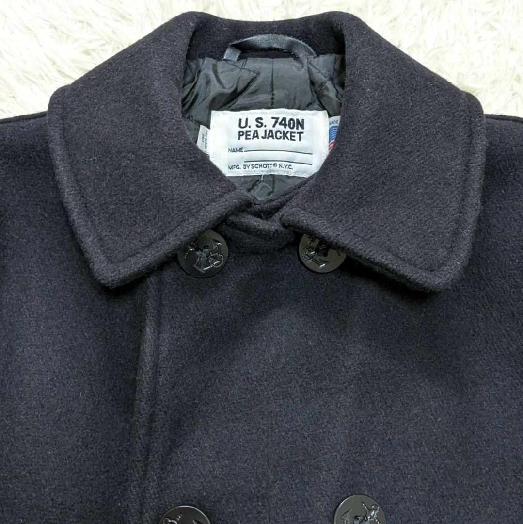 Schott ショット 740N USA製 ピーコート 38 メルトンウール
