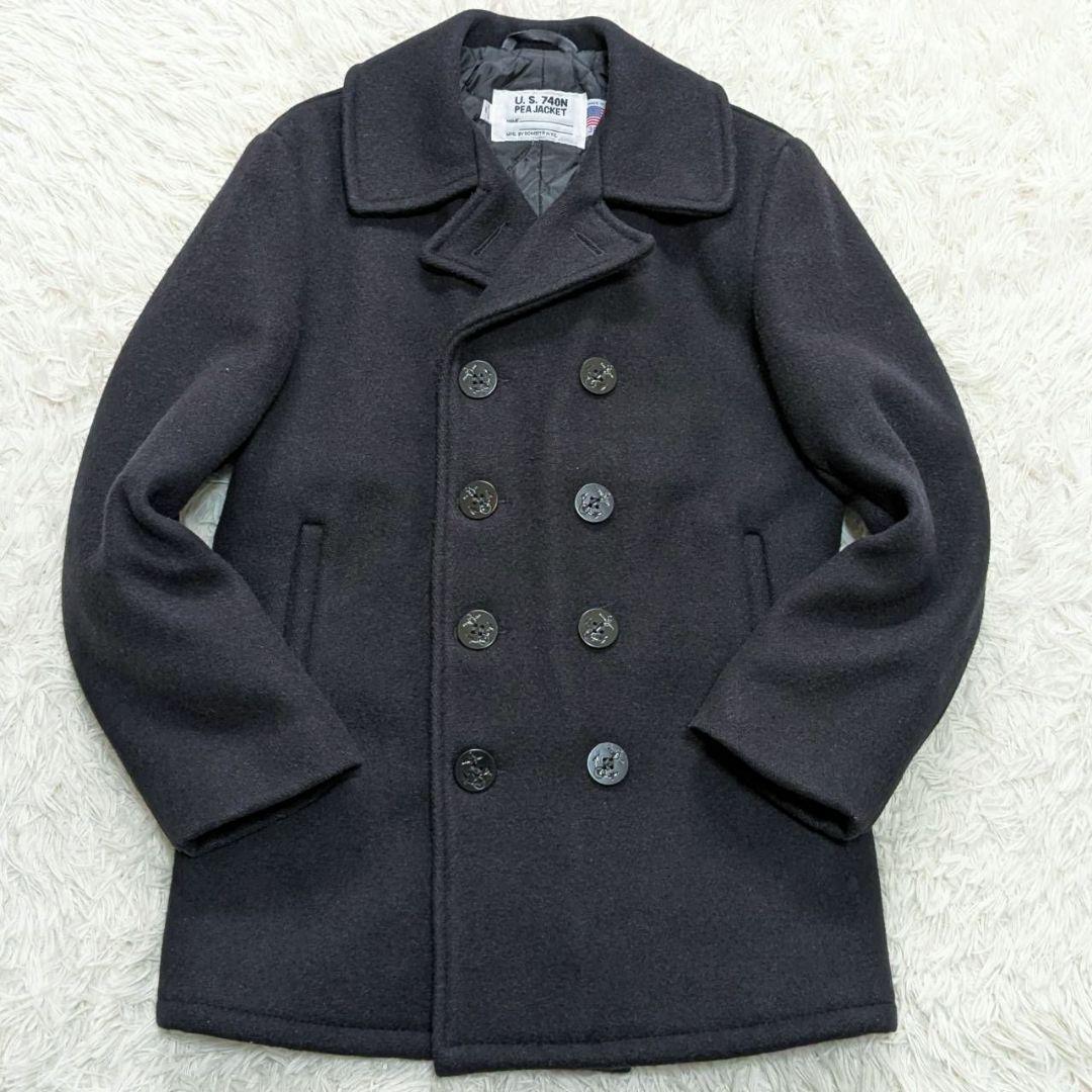 Schott ショット 740N USA製 ピーコート 38 メルトンウール