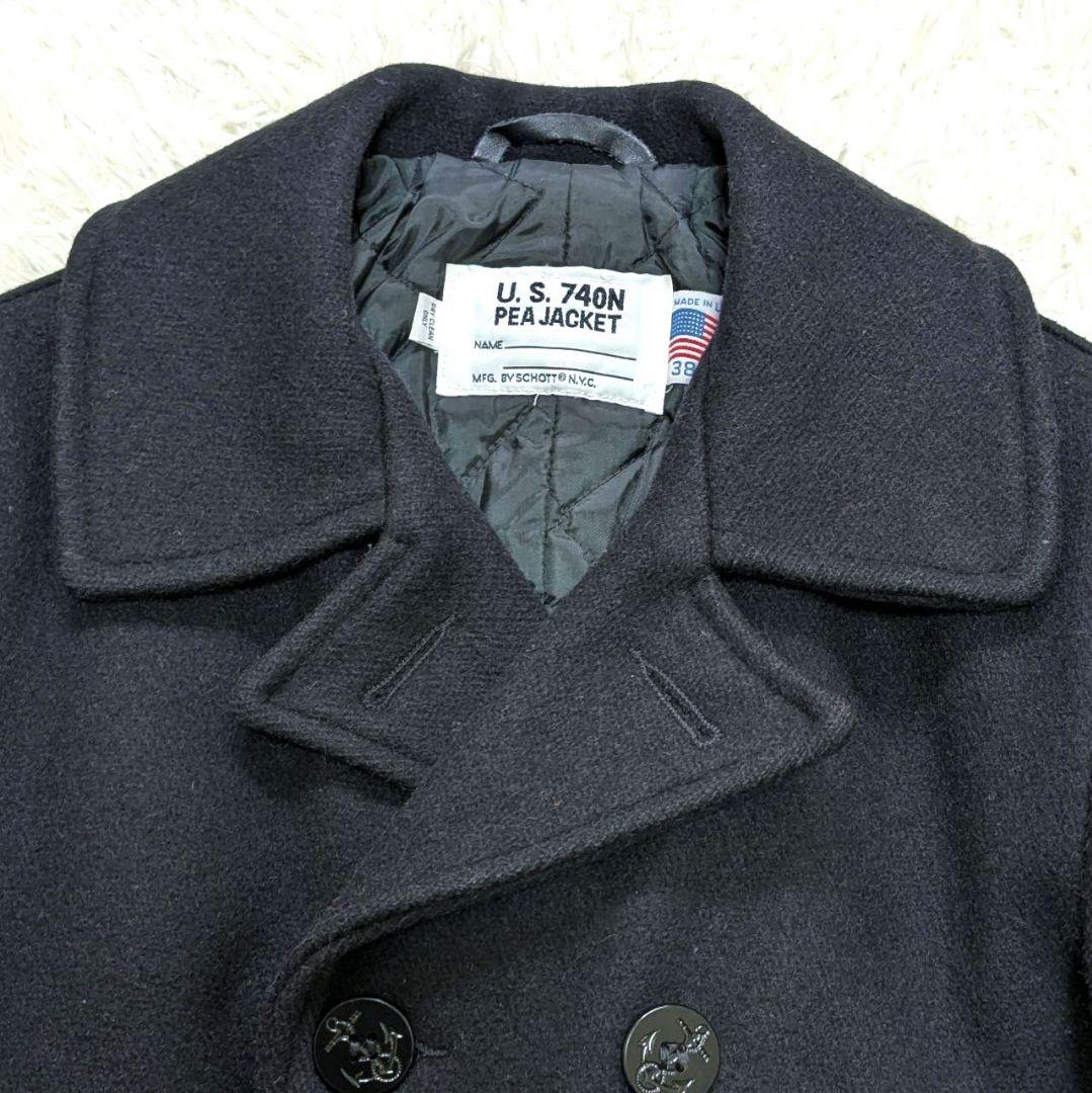 Schott ショット 740N USA製 ピーコート 38 メルトンウール