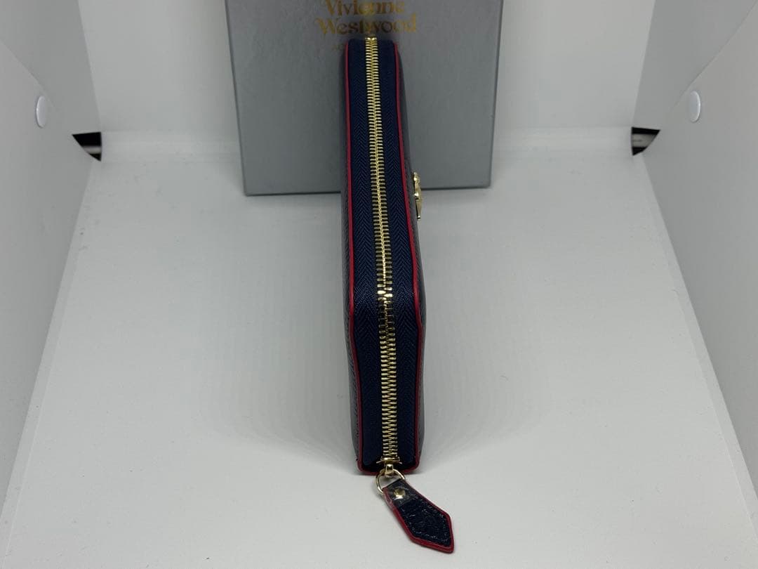 【新品未使用】Vivienne Westwood ネイビー 長財布