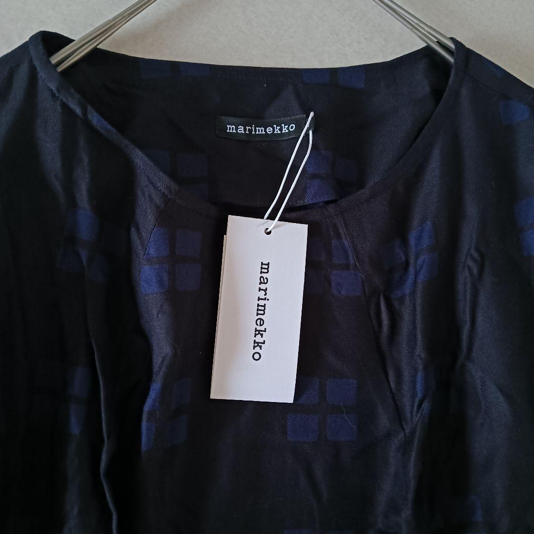 【新品】マリメッコ ikkuna ワンピース L 黒 窓