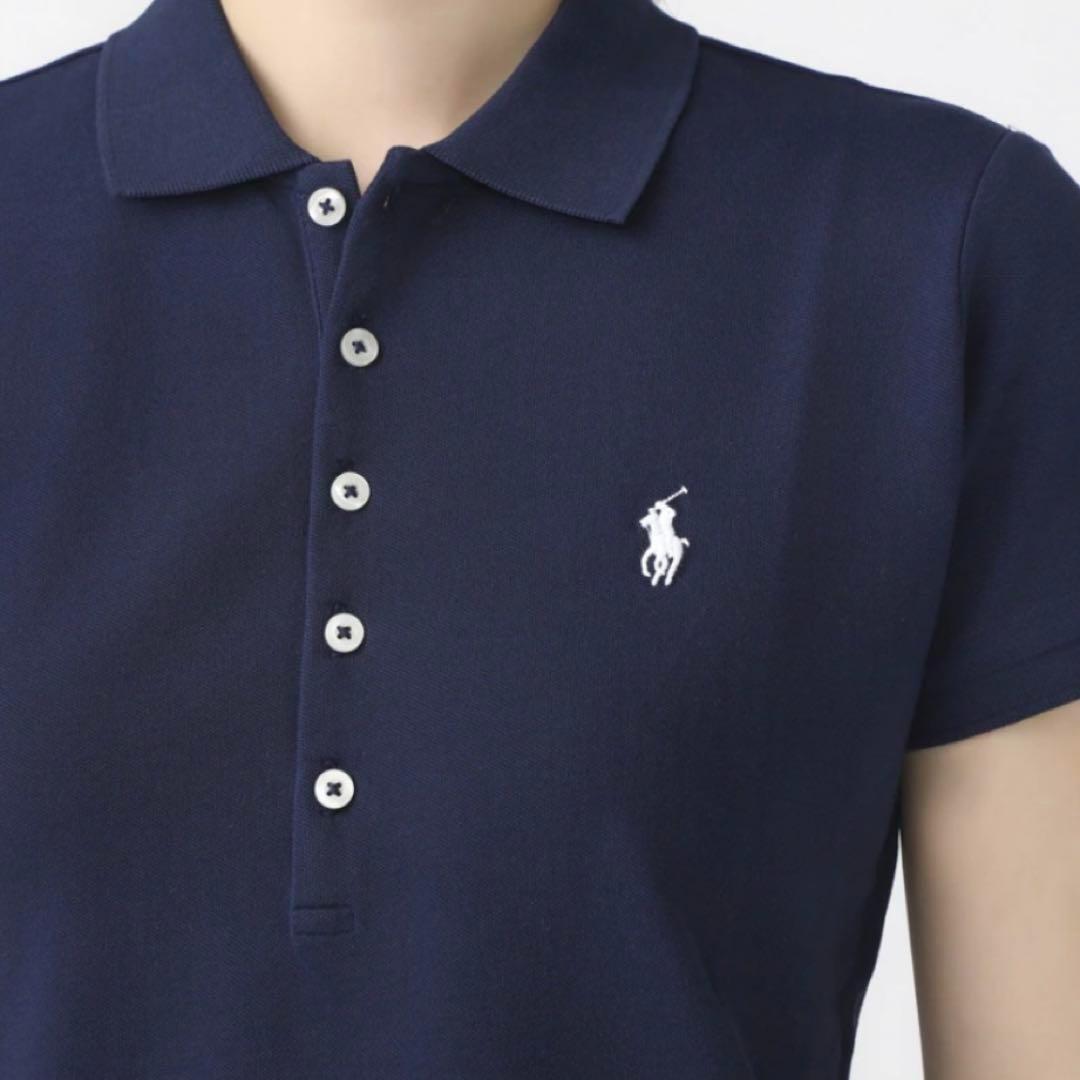【タグ付き新品】ポロラルフローレン スリムフィットポロシャツＭ紺 正規品 未開封