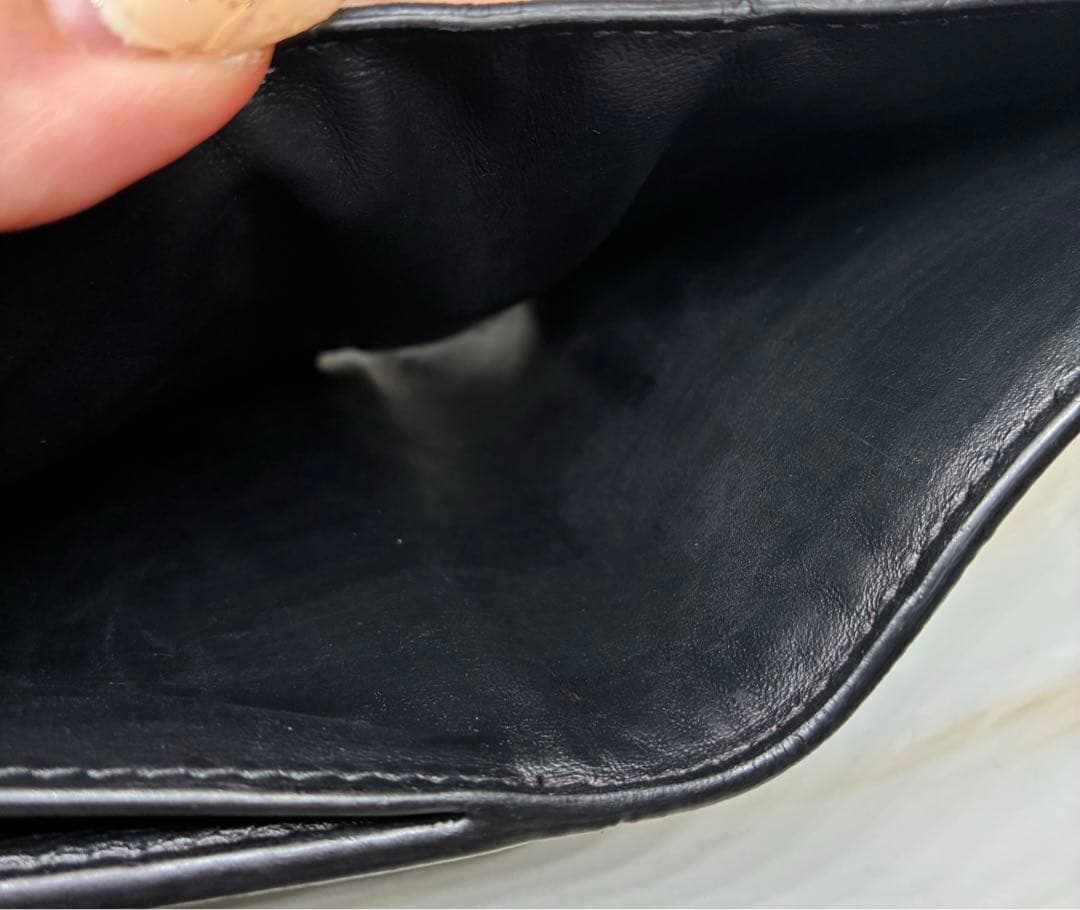 BOTTEGA VENETA カセット スモール 二つ折り財布 ブラック