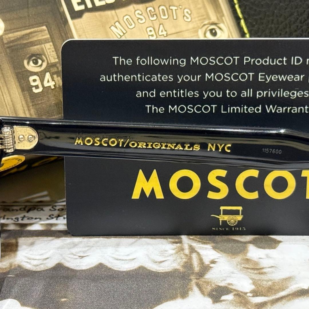 【極美品】日本限定 モスコット レムトッシュ 49 ブラック クリアレンズ