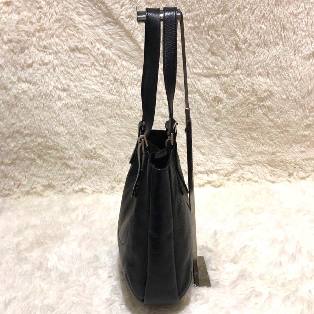 未使用✨ヒロフ レザー　トートバッグ ソーロ　ブラック