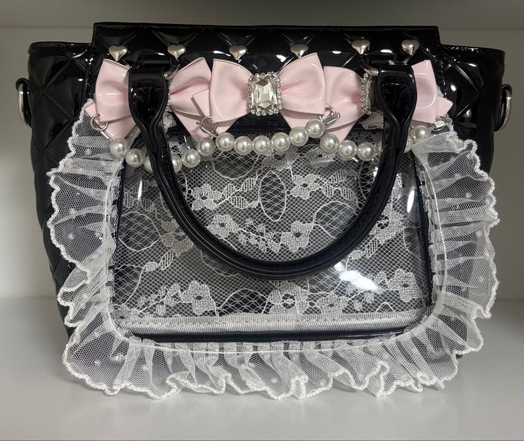 Ank Rouge 確定ファンサのおまじないBag エナメル ブラック