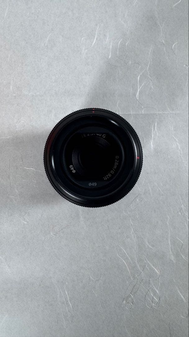 【美品】Sony FE 40mm 2.5f Gレンズ
