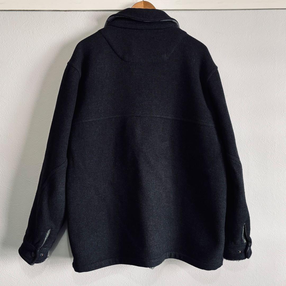 t*t様 L.L.Bean ウールジャケット チェック裏地 ダークグレー　ハーフ