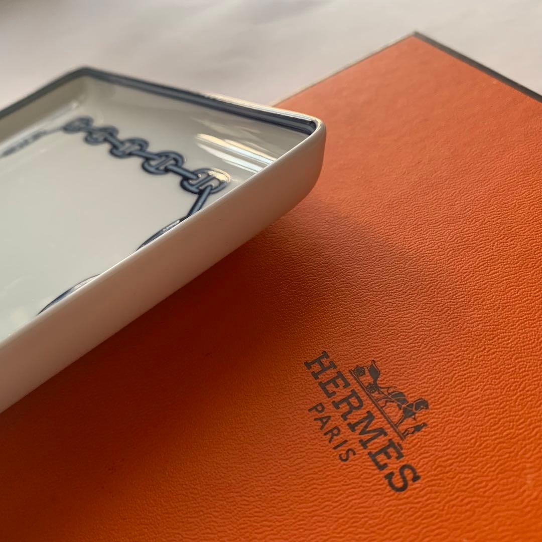 HERMES エルメス シェーヌダンクル スクエアプレート 箱