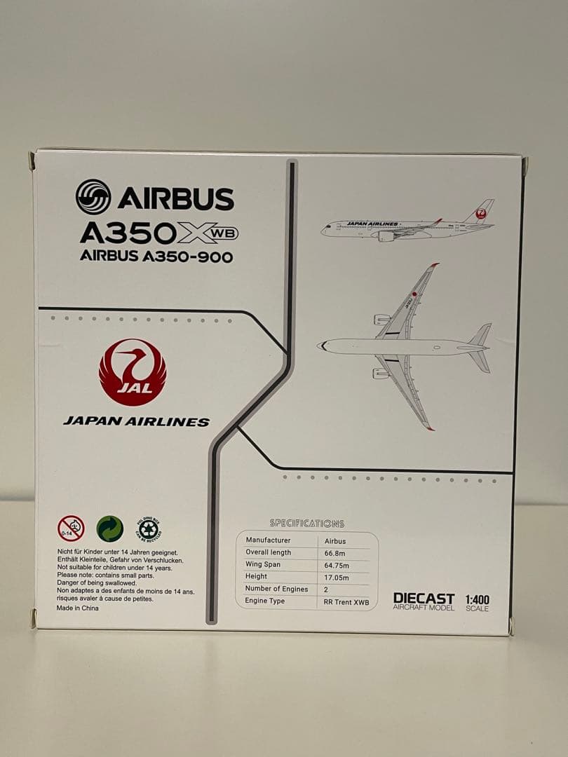 JC wings JAL A350-900 JA12XJ 1/400【最終価格】