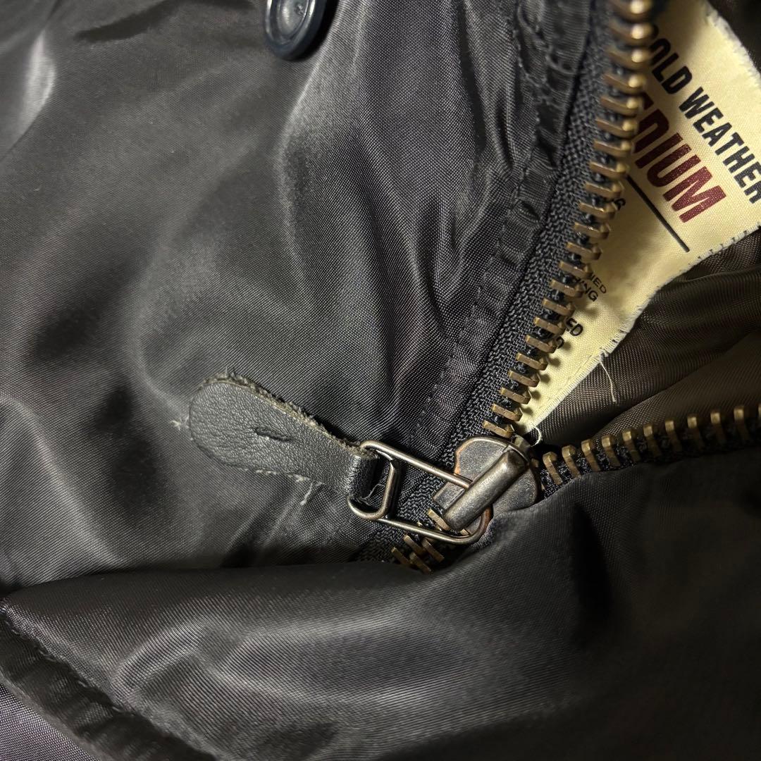 avirex N2B type fur flight jacket M黒