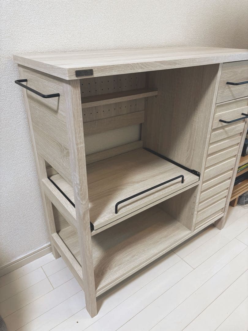 ニトリ レンジボード キッチンボード アイボリー（幅85.4）5/2-6発送不可