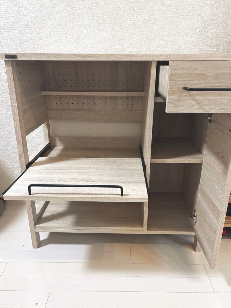 ニトリ レンジボード キッチンボード アイボリー（幅85.4）5/2-6発送不可