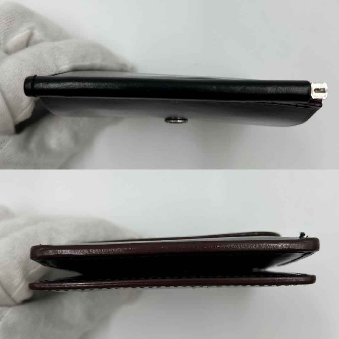 か*ぎ様 【美品】ガンゾ AVON 小銭入れ付きマネークリップ ブライドルレザー