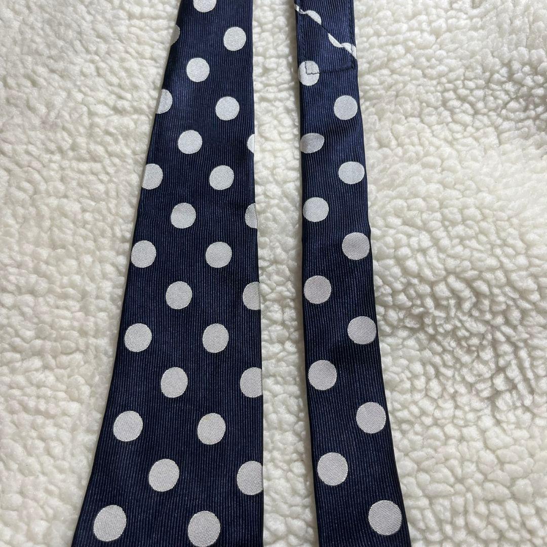 【極美品✨】コムデギャルソンオムドゥ ポルカドット柄 濃紺白 ジャガード