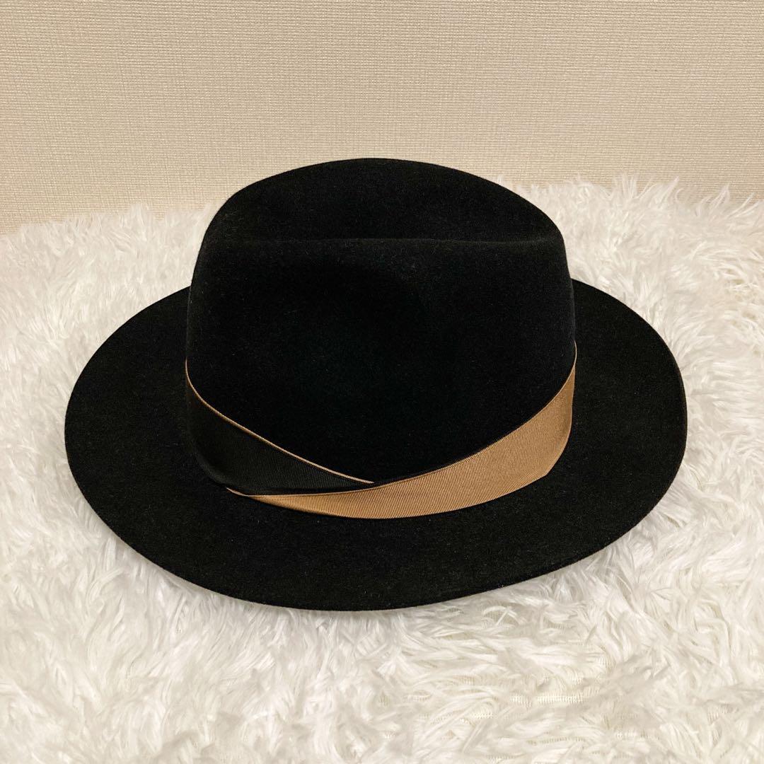 Borsalino ボルサリーノ ラビットウールフェルト 中折れハット58