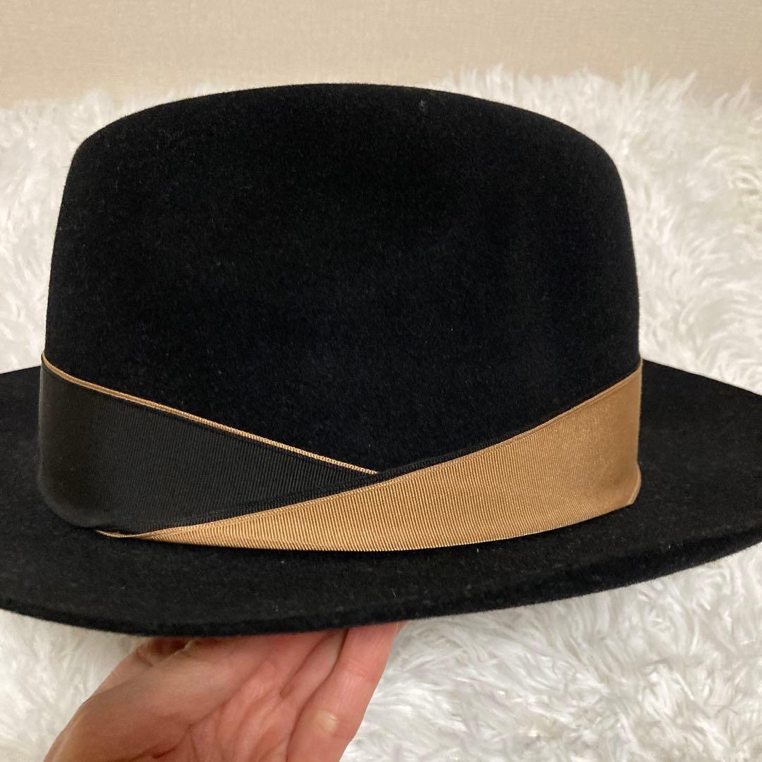 Borsalino ボルサリーノ ラビットウールフェルト 中折れハット58