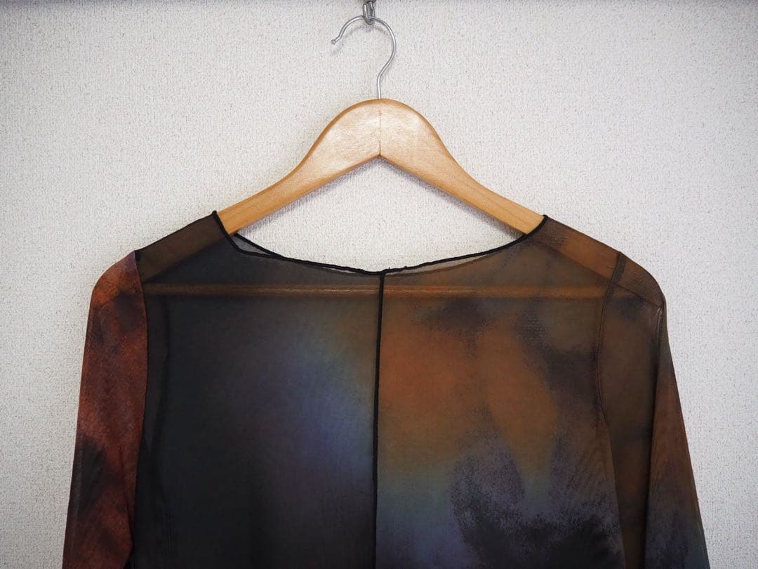 Ameri MIRANDA TAIDAI SHEER LONG TOP Mサイズ
