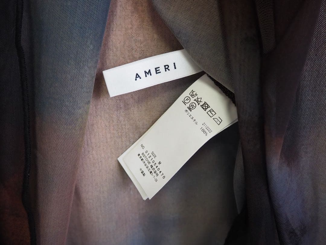 Ameri MIRANDA TAIDAI SHEER LONG TOP Mサイズ