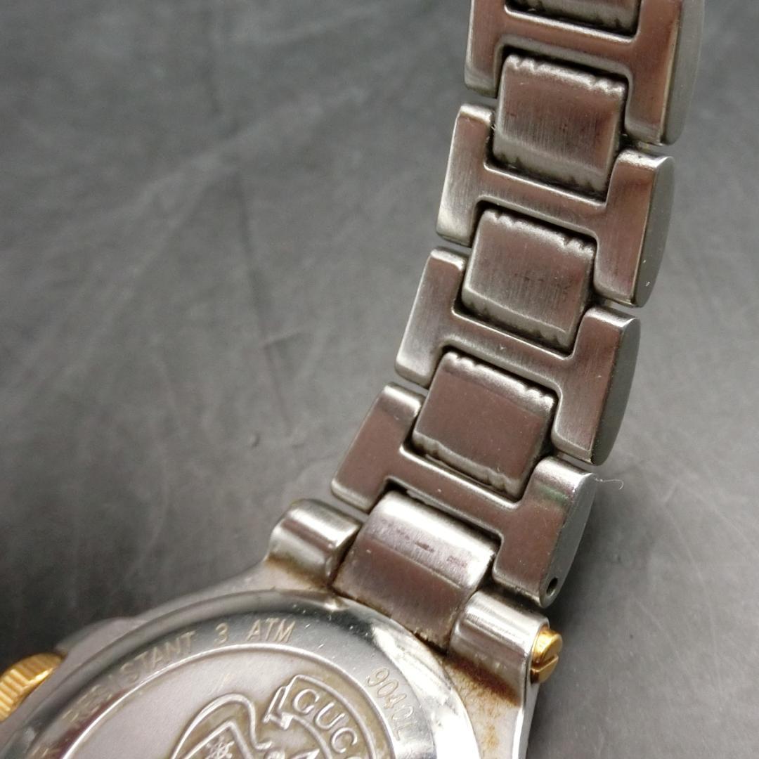 B【稼働】GUCCI 腕時計 シルバー ゴールド　レディース