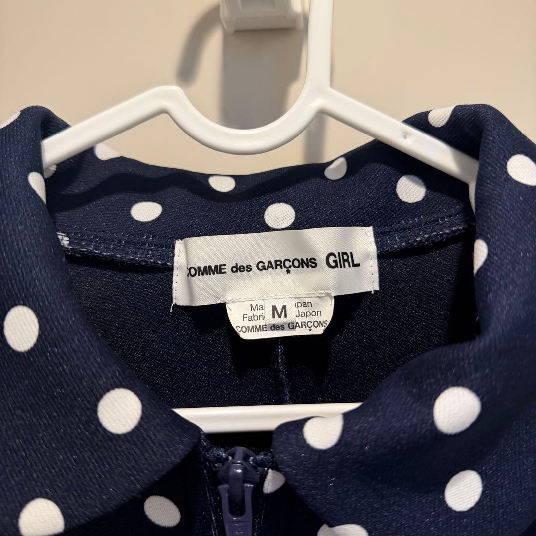 COMMEdesGARÇONS GIRL 23awドット　ジャケット　ネイビー