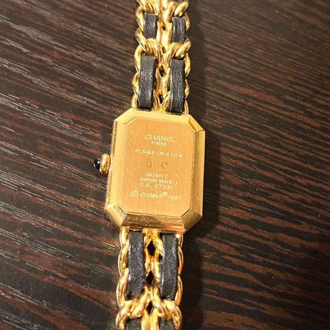 CHANEL SWISS 腕時計 ゴールド/ブラック S