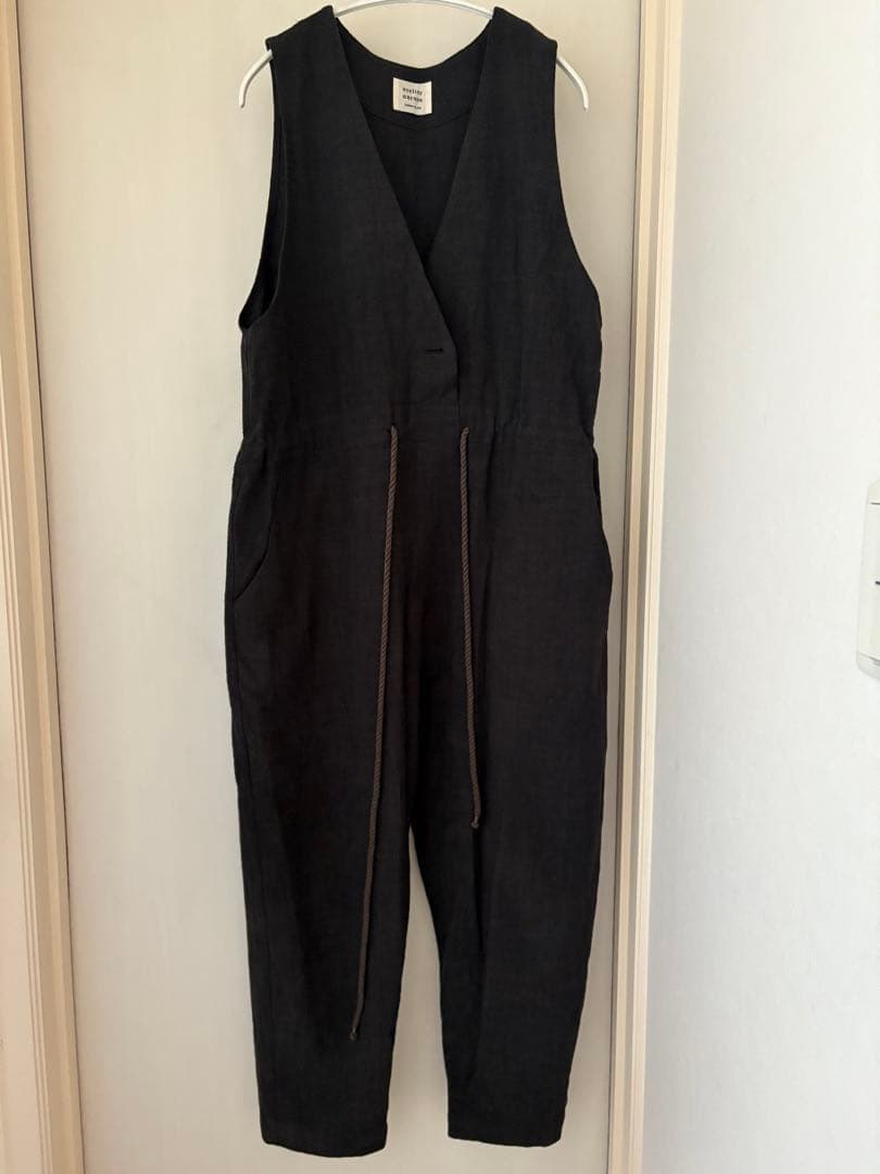 atelier naruse 黒 サロペット