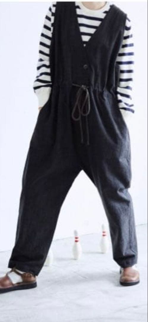 atelier naruse 黒 サロペット