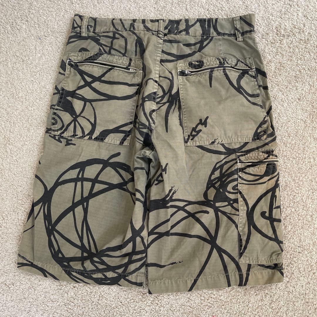00s Stussy×Futura lips top shorts W32