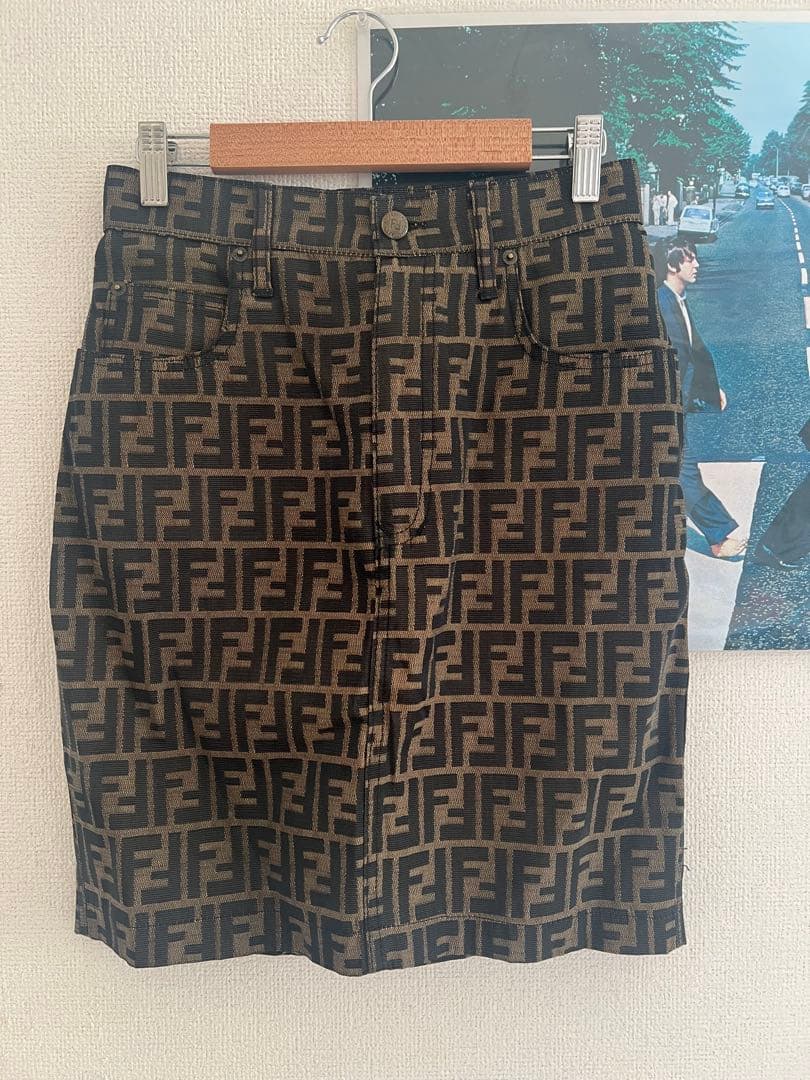 FENDI フェンディ イタリア製 ズッカ柄スカート レディース S〜M相当