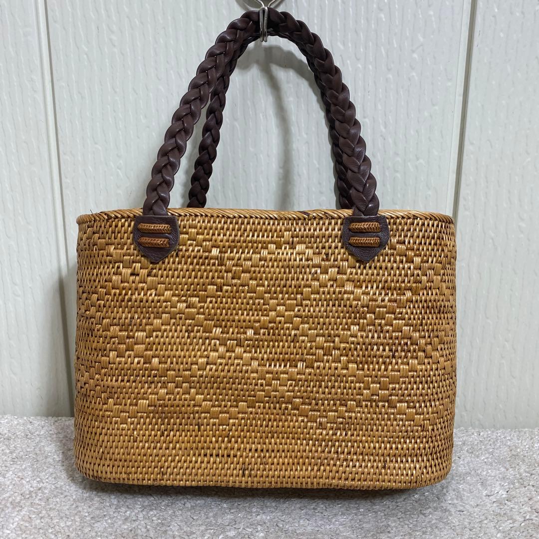 専用 24年製 AndYu アンドユウ　アタ製 カゴバッグ