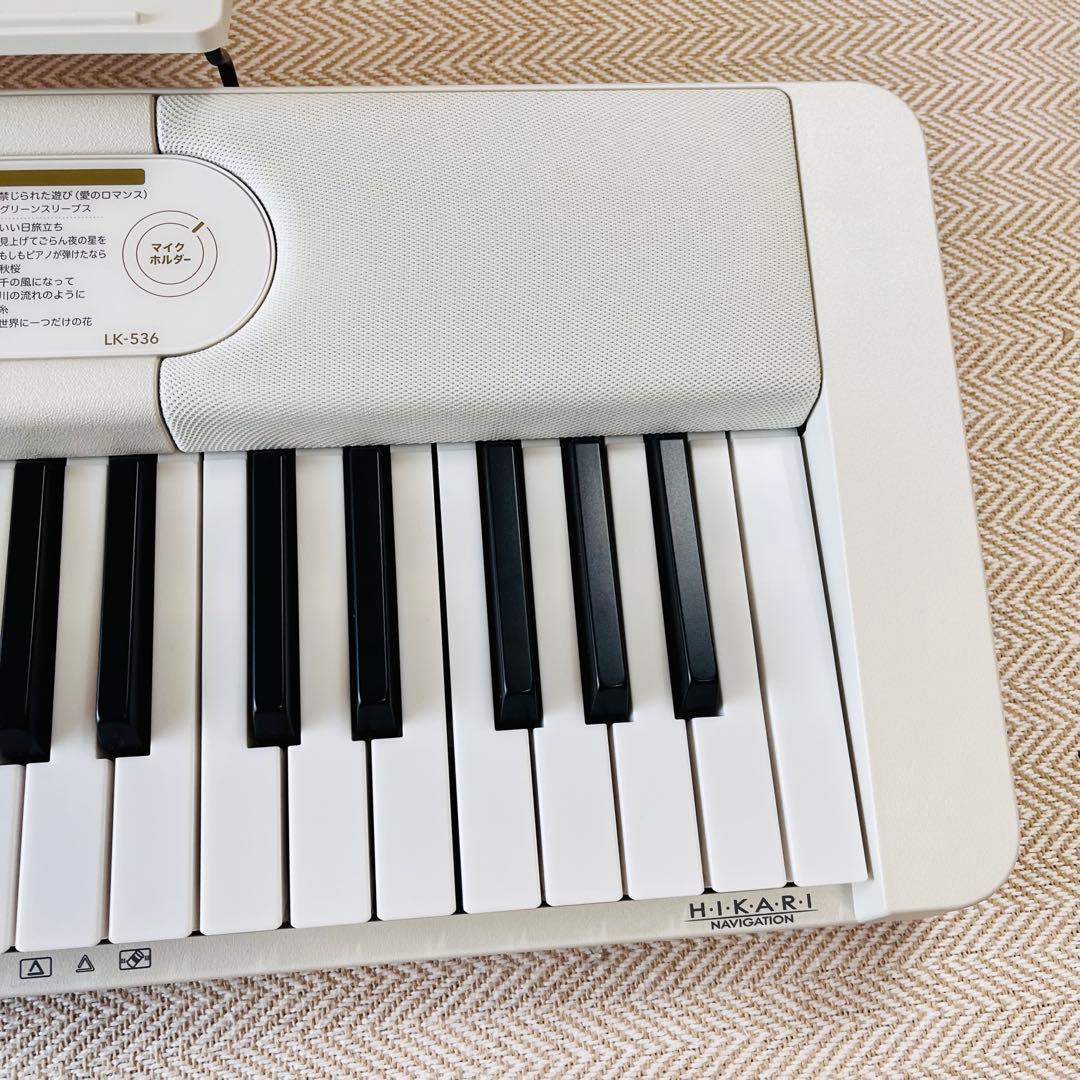 数回使用のみ カシオ 光ナビゲーションキーボード LK-536