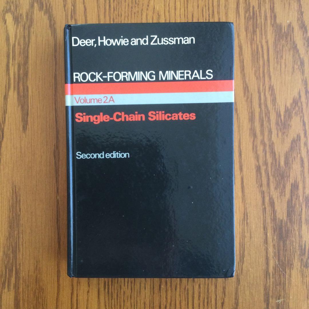 洋書 ROCK-FORMING MINERALS Volume 2A