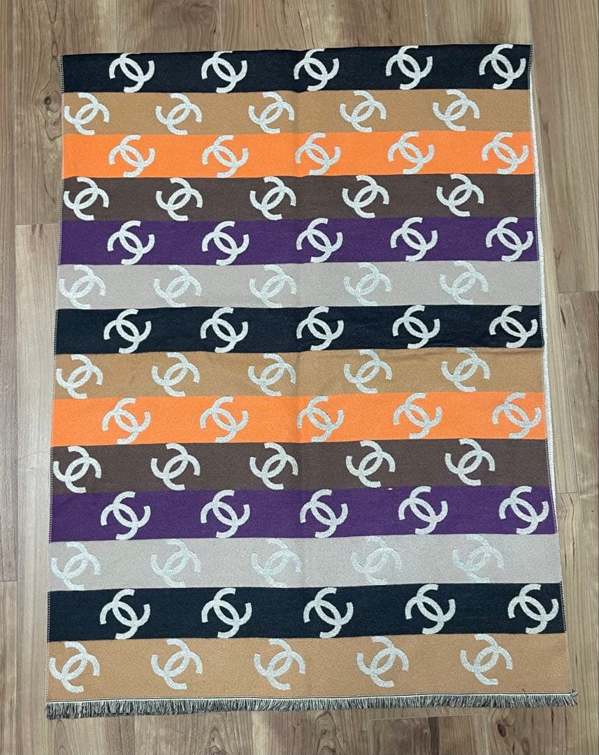 未使用 CCマーク リバーシブル CHANEL ノベルティ マフラー ストール