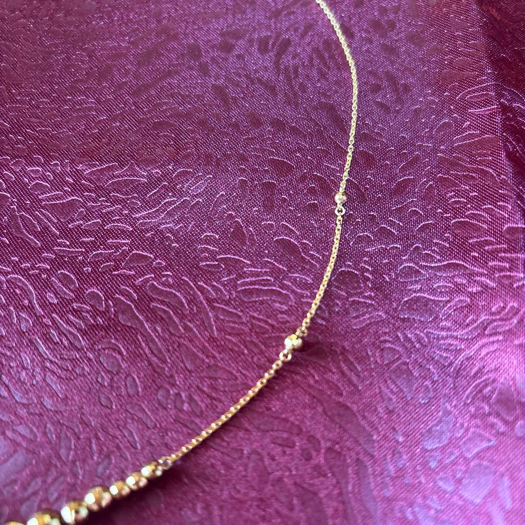 【銀座タナカ】ミラーボールネックレス ゴールド