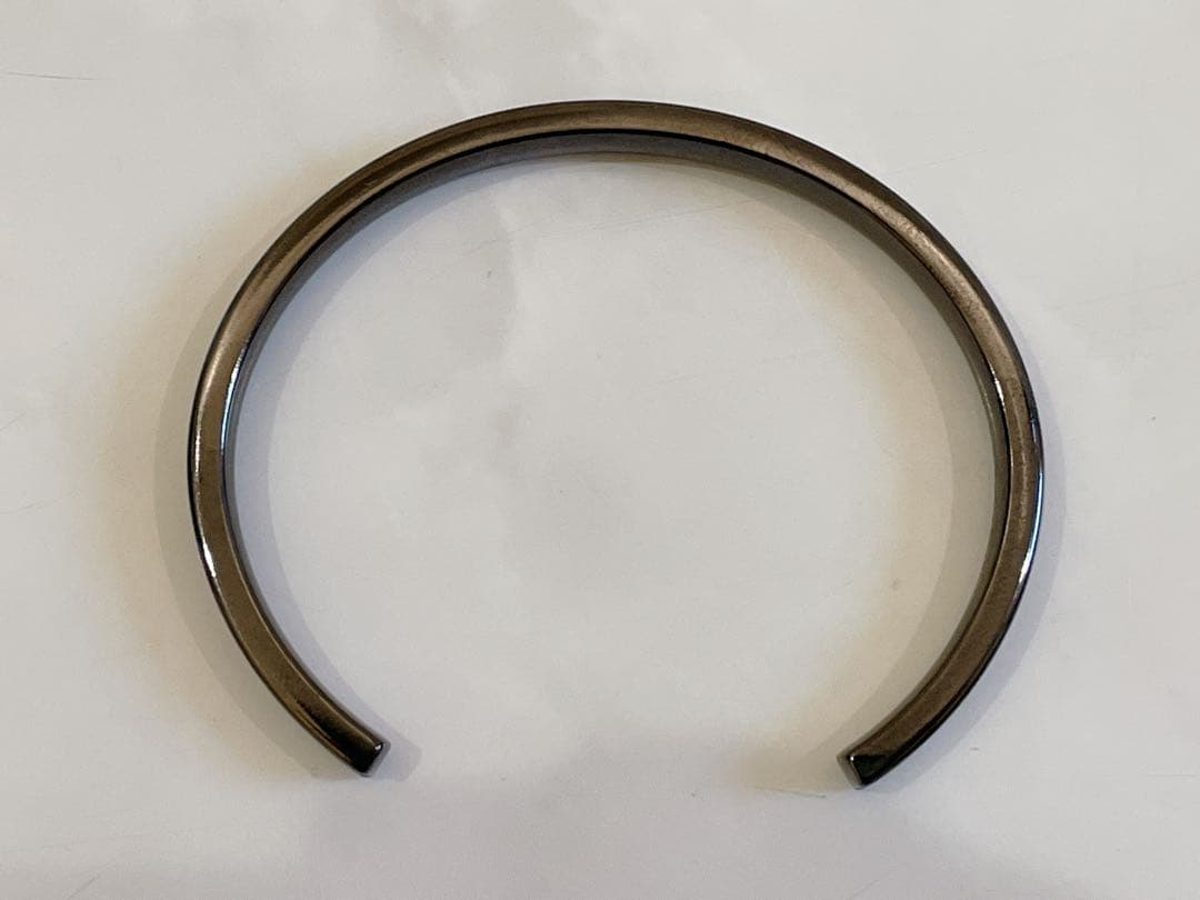 美品 ティファニー 1837 ナロー カフ バングル チタン