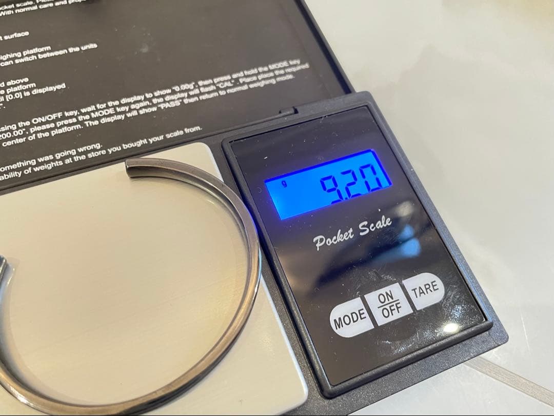 美品 ティファニー 1837 ナロー カフ バングル チタン