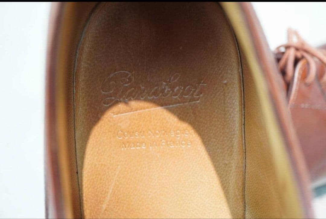 パラブーツ シャンボード 8.5 マロン リスレザー シューツリー付き