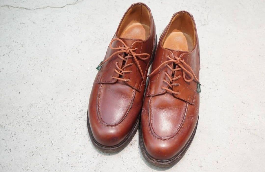 パラブーツ シャンボード 8.5 マロン リスレザー シューツリー付き