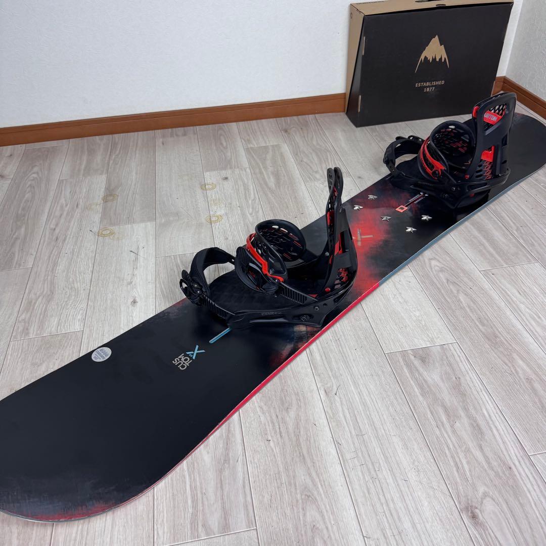 BURTON CUSTOM X 160cm スノーボードセット